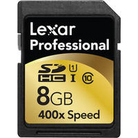 レキサー・メディア プロフェッショナル 400倍速シリーズ SDHC UHS-1カード 8GB Class10 (LSD8GBCTBJP400)画像