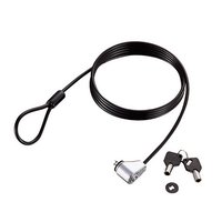 ELECOM ESL-7R ワンプッシュ取り付け式シリンダ錠タイプセキュリティロック (ESL-7R)画像