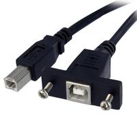 StarTech パネルマウント用USB2.0ケーブル 30cm Bポート メス/オス (USBPNLBFBM1)画像