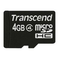 Transcend 4GB microSDHC CARD Class 4(SD 2.0) TS4GUSDC4 (TS4GUSDC4)画像