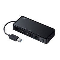 USB3.1-HDMIディスプレイアダプタ(4K対応・ 2出力・LAN-ポート付き)画像