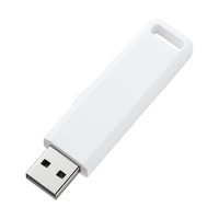 サンワサプライ USB2.0 メモリ 4GB ホワイト (UFD-SL4GWN)画像
