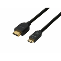 SONY HIGH SPEED HDMI ミニタイプケーブル 1m (DLC-HEM10/B)画像