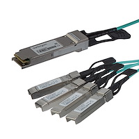 StarTech QSFP+アクティブ光ブレークアウトケーブル 7m Cisco製QSFP-4X10G-AOC7M互換 40GbE (QSFP4X10GAO7)画像