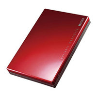 I.O DATA USB 2.0/1.1 外付ポータブルHD「カクうす」 オリエントレッド 640GB (HDPC-AU640RA)画像