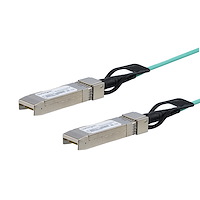 StarTech SFP+ アクティブ光ケーブル 5m Cisco製SFP-10G-AOC5M互換AOCケーブル 10GbE (SFP10GAOC5M)画像