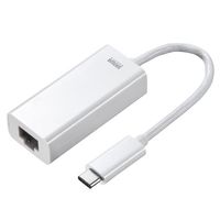 サンワサプライ Gigabit対応USB Type C LANアダプタ(Mac用) ホワイト LAN-ADURCM (LAN-ADURCM)画像