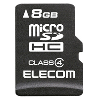ELECOM データ復旧サービス付き microSDHCメモリカード/Class4/8GB (MF-MRSDH08GC4R)画像