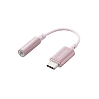 ELECOM USB Type-C – 4極3.5mmステレオミニプラグ変換ケーブル/デザイン耐久/ピンク (AD-C35DSPN)画像