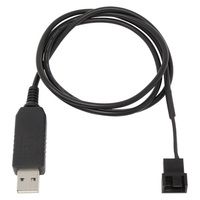 ainex ファン用USB電源変換ケーブル 12V昇圧タイプ CA-USB12V (CA-USB12V)画像