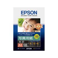 EPSON 写真用紙 光沢 (A4/100枚)  KA4100PSKR (KA4100PSKR)画像
