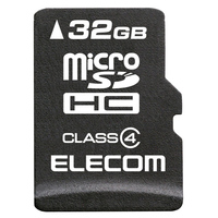 ELECOM データ復旧サービス付き microSDHCメモリカード/Class4/32GB (MF-MRSDH32GC4R)画像