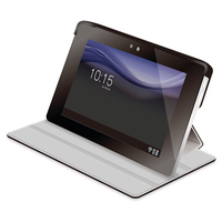 ELECOM Xperia Tablet S用 ソフトレザーカバー/液晶保護フィルム付/ブラック (TB-SOS2APLFBK)画像