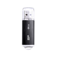 Silicon Power USBメモリ USB2.0 64GB キャップ式 U02シリーズ ブラック (SP064GBUF2U02V1K)画像