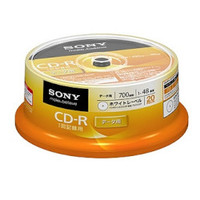 SONY データ用CD-R 700MB 48倍速 プリンタブル 20枚P 20CDQ80GPWP (20CDQ80GPWP)画像