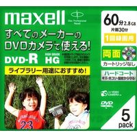 MAXELL 8cmDVDビデオカメラ用 DVD-R両面60分(2.8GB) 5枚 DR60HG.1P5S A (DR60HG.1P5S A)画像