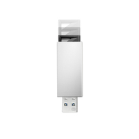 I.O DATA USB3.0/2.0対応 ノック式USBメモリー 32GB ホワイト (U3-PSH32G/W)画像