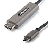 StarTech USB-C-HDMI 変換ケーブル/4m/4K 60Hz/HDR10/UHD対応 USB Type-C to HDMI 2.0b 変換アダプター/Typec-HDMI 交換ケーブル/DP 1.4オルタネートモード/HBR3 (CDP2HDMM4MH)画像