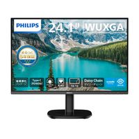 PHILIPS 液晶ディスプレイ 24.1型/1920×1200/USB-C、DisplayPort、HDMI/ブラック/スピーカー：あり/5年間フル保証/省資源化パッケージ/昇降スタンド/給電(PD)90W (24B2U3301D/11)画像