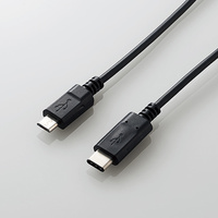 ELECOM USB2.0/C-microB/PD(3A)/2.0m/USB規格認証/ブラック MPA-CMB20NBK (MPA-CMB20NBK)画像
