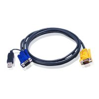 6m USB KVMケーブル （3 in 1 SPHD コネクター＆ PS/2→USB変換機能付属）画像