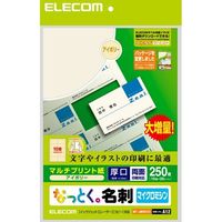 ELECOM なっとく名刺(マルチプリント用紙・マイクロミシンカット・厚口) (MT-JMN2IVZ)画像