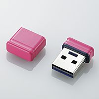 ELECOM マイクロサイズ USB2.0フラッシュメモリ 8GB(ピンク) (MF-SU208GPN)画像