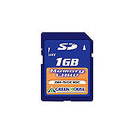 GREENHOUSE GH-SDC1GC 1GB SDカード 3年保証タイプ (GH-SDC1GC)画像