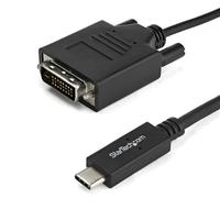 StarTech USB Type-C – DVI変換アダプタケーブル 1m CDP2DVIMM1MB (CDP2DVIMM1MB)画像
