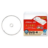 Victor 片面2層DVD-R8倍速対応 ワイドホワイトプリンタブル10枚パック (VD-R215PF10)画像