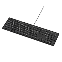サンワサプライ スリムキーボード(ブラック) SKB-SL16BK (SKB-SL16BK)画像