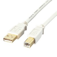 ELECOM USB2-10 USB2.0ケーブル ベージュ(ABタイプ) (USB2-10)画像