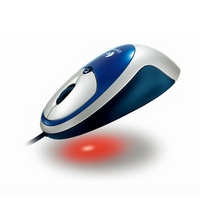 LOGICOOL Cordless Click! Plus Optical Mouse ブルー (CLK-31BL)画像