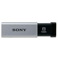 SONY USB3.0対応 ノックスライド式高速USBメモリー 8GB キャップレス シルバー (USM8GT S)画像