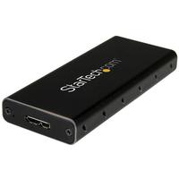StarTech mSATA SSDドライブケース アルミ製ケース USB 3.1(10Gbps)対応 USBバスパワー対応 USB A – Micro Bケーブル同梱 (SMS1BMU313)画像