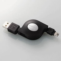 ELECOM LD-WILLUSB/BK WILLCOM用USB通信ケーブル ブラック (LD-WILLUSB/BK)画像