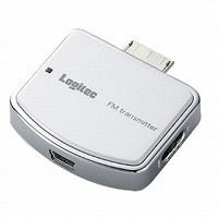 Logitec Walkman専用FMトランスミッター/充電機能付/ホワイト (LAT-FMWS01WH)画像