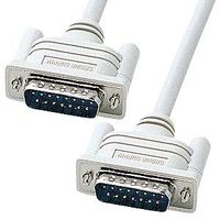 サンワサプライ KB-D151K アナログRGBケーブル DB15オス-DB15オス1.5m (KB-D151K)画像