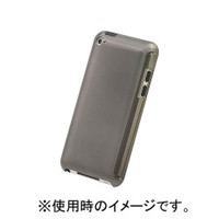 パワーサポート エアージャケットセット for iPod touch 4th (ミラーブラック) (PTY-90)画像