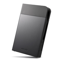 BUFFALO HD-PZN2.0U3-B ICカード対応 耐衝撃 ポータブルHDD 2TB ブラック (HD-PZN2.0U3-B)画像