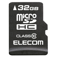 ELECOM データ復旧サービス付き microSDHCメモリカード/Class10/32GB (MF-MRSDH32GC10R)画像
