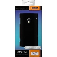 レイ・アウト Xperia(X10、SO-01B)用ラバーコーティングシェルジャケット/ブラック (RT-SE10C3/B)画像