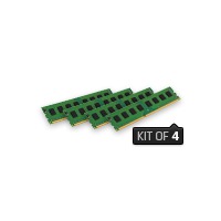 KINGSTON DDR3 Non-ECC 32GB DIMM 1333 MHz Kit of 4 CL9 KVR Height 30mm (KVR1333D3N9HK4/32G)画像