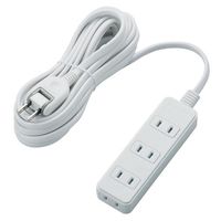 ELECOM シャッタータップ/4個口/5m/ホワイト (T-ST02-22450WH)画像