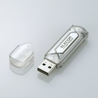 ELECOM EU RoHS指令準拠USBフラッシュメモリ セキュリティ機能付 8GB(シルバー) (MF-AU2A08GSV/RS)画像