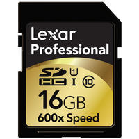 レキサー・メディア プロフェッショナル 600倍速シリーズ SDHC UHS-1カード 16GB Class10 (LSD16GCTBJP600)画像