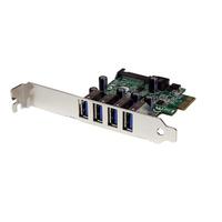 StarTech USB3.0 x4増設PCIe カード SATA電源端子付き PEXUSB3S4V (PEXUSB3S4V)画像