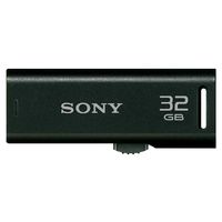 SONY スライドアップ USBメモリー ポケットビット 32GB キャップレス ブラック (USM32GR B)画像
