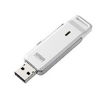 サンワサプライ USB2.0フラッシュディスク(ホワイト) UFD-RS2G2W (UFD-RS2G2W)画像