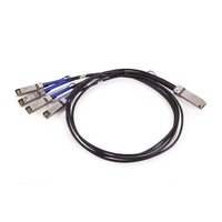 Mellanox Mellanox passive copper hybrid cable, ETH 100GbE to 4x25GbE, QSFP28 to 4xSFP28, 1.5m, Colored, 30AWG, CA-N (MCP7F00-A01AR30N)画像